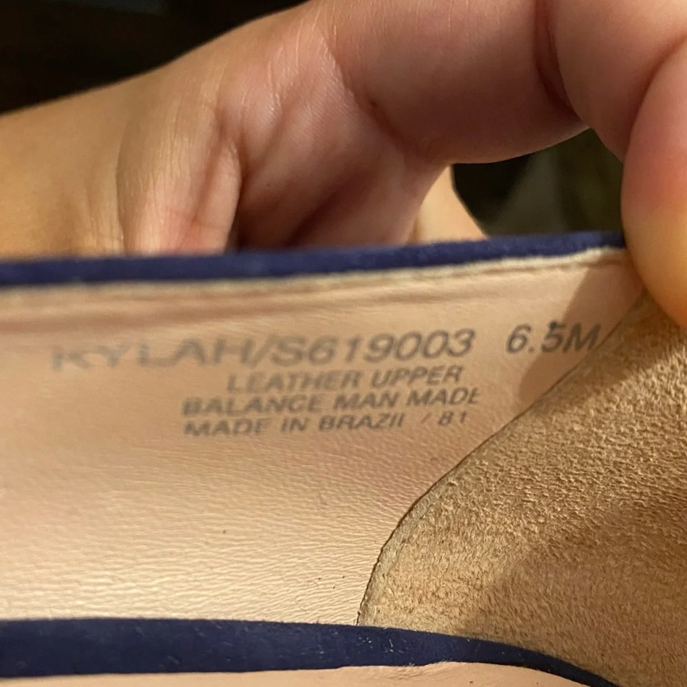Kate Spade Navy Suede Kylah Heel - Picture 2 of 8